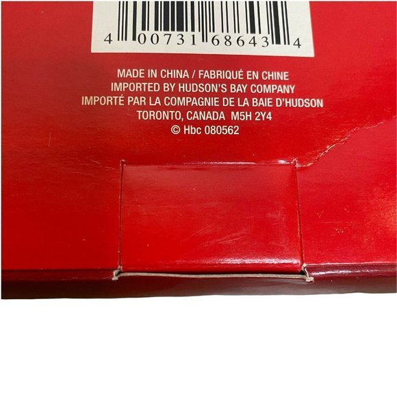 Vtg Hudson’s Bay Christmas Tree Ornaments Teardrop Ombré Glass 5” Set Of 4 HBC - Picture 4 of 4